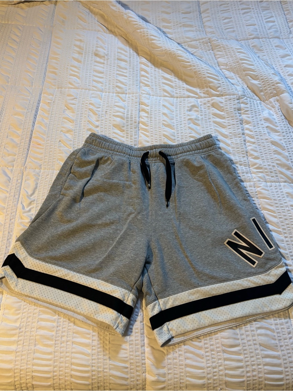 Men's Grey Nike Athletic Drawstring Sweat Shorts